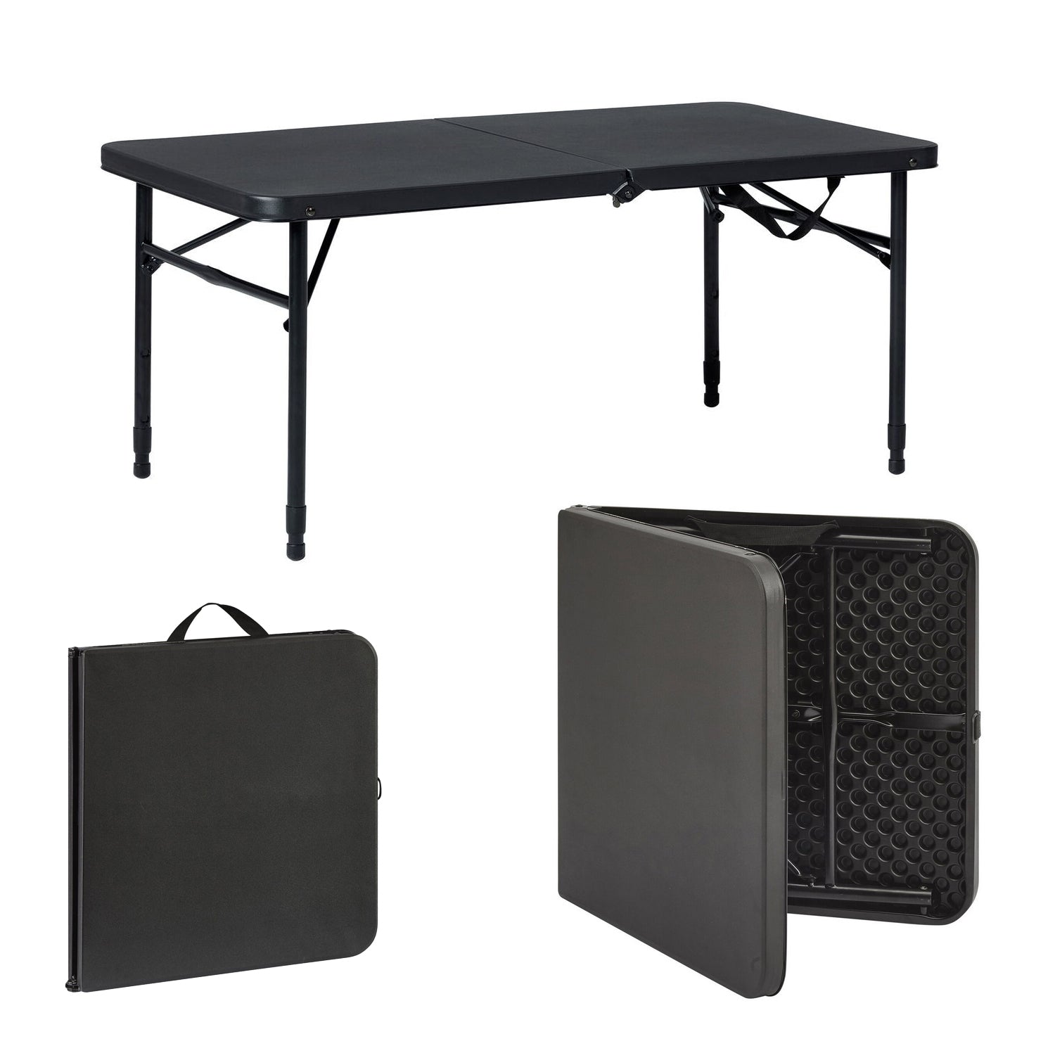 Foldable Table 180cm Black Wood Theme